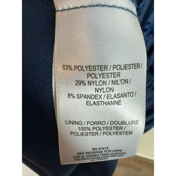 Taylor Women's Midi Dress Blue Velvet Floral Size 14W Short Sleeves New V Neck - Picture 12 of 13